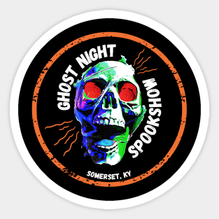 Ghost Night Spookshow Logo Sticker